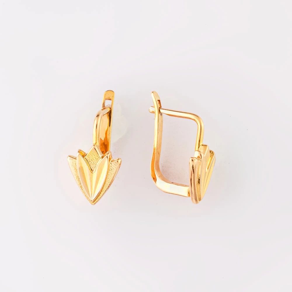 Серьги из красного золота 585 пробы 1