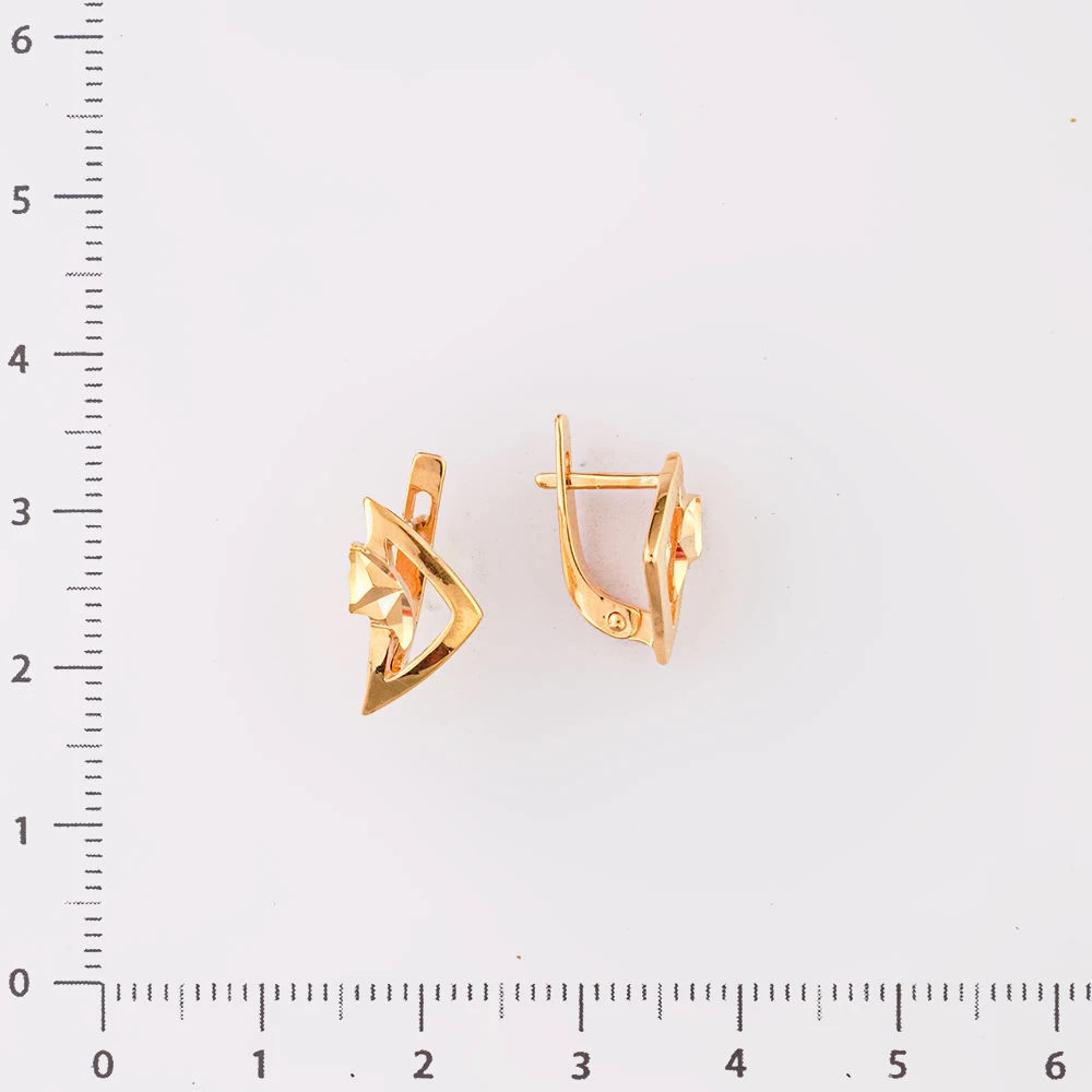 Серьги из красного золота 585 пробы 2