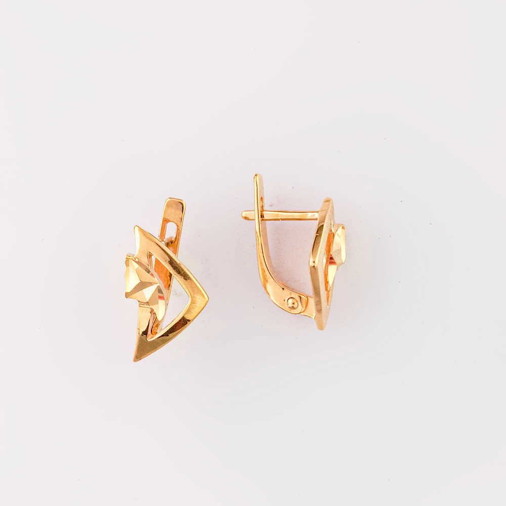 Серьги из красного золота 585 пробы 1