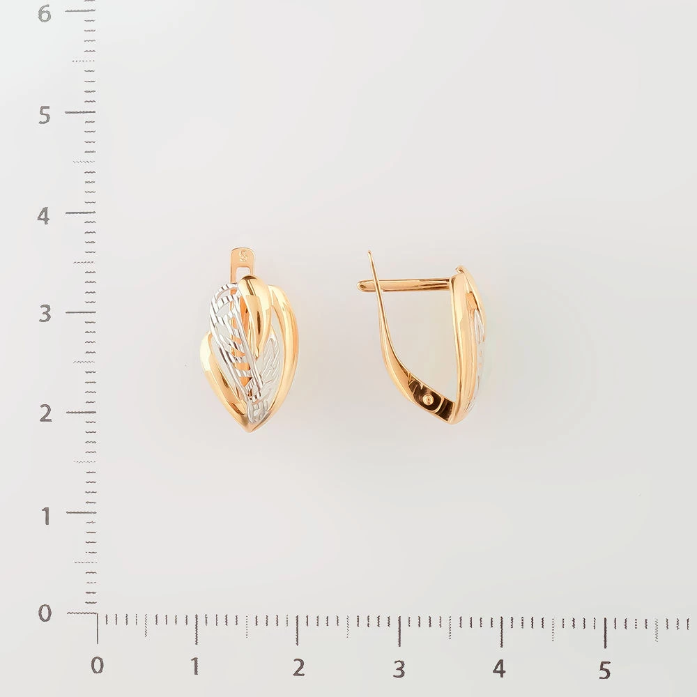Серьги из красного золота 585 пробы 2