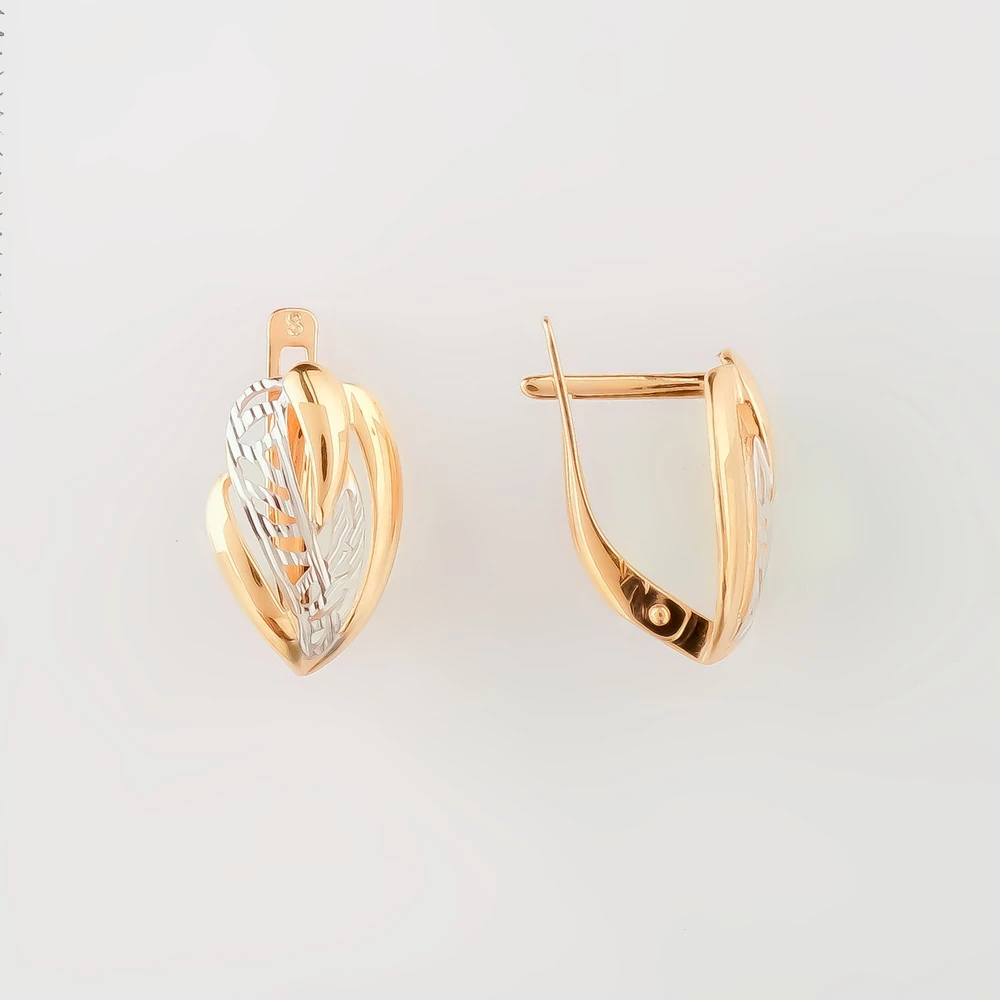 Серьги из красного золота 585 пробы 1