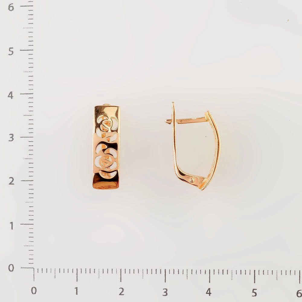 Серьги из красного золота 585 пробы 2