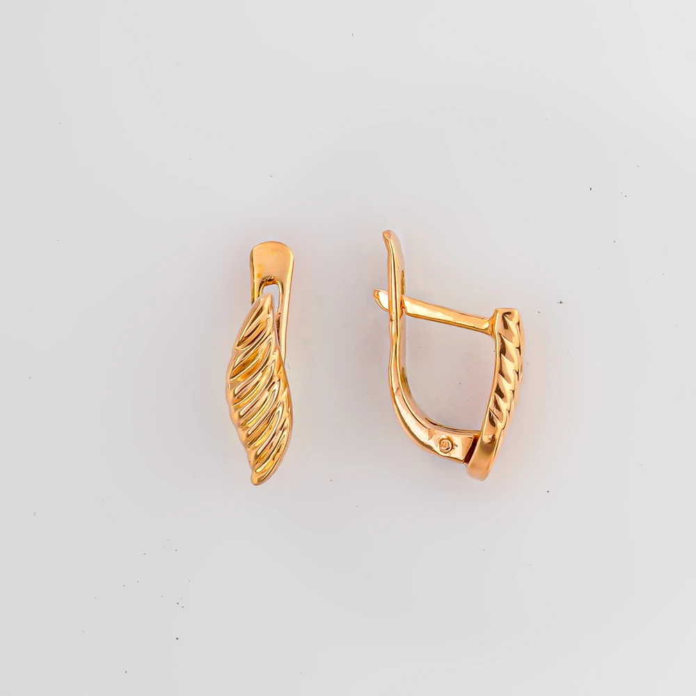 Серьги из красного золота 585 пробы 1