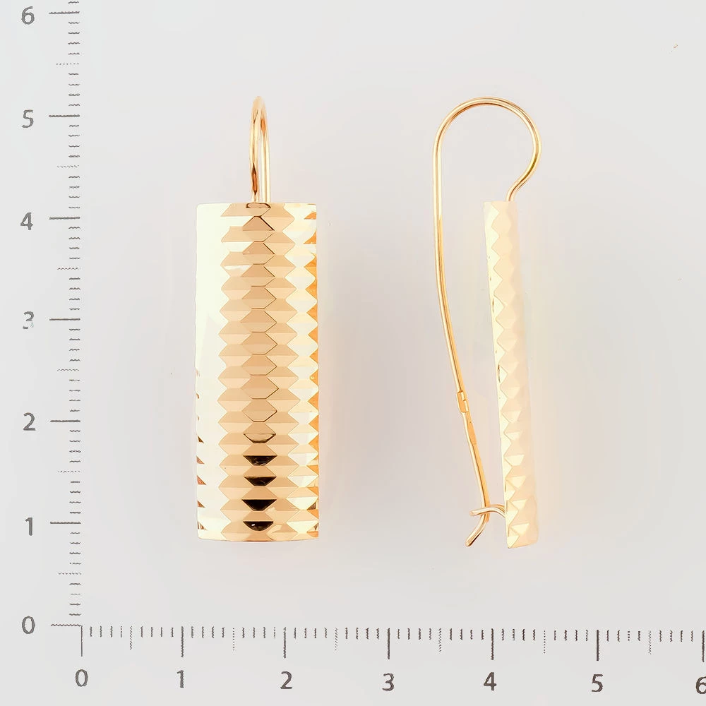 Серьги из красного золота 585 пробы 2