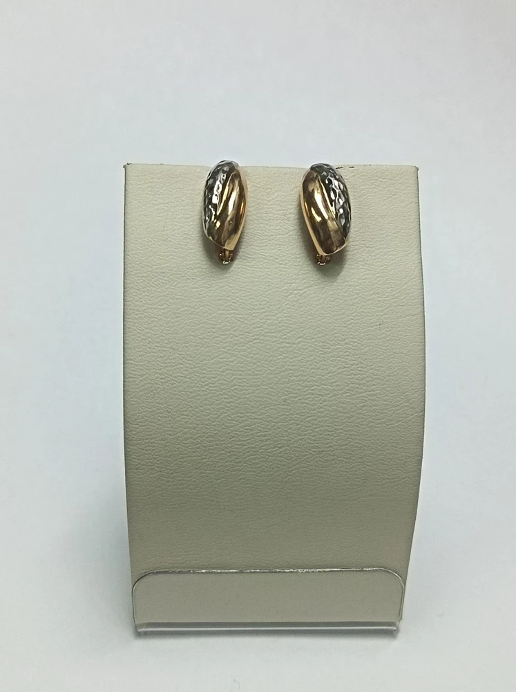 Серьги из красного золота 585 пробы 1