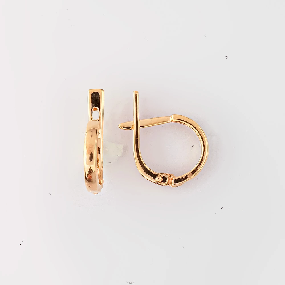 Серьги из красного золота 585 пробы 1