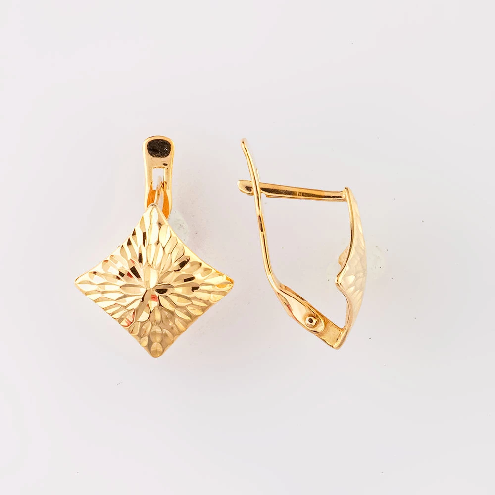 Серьги из красного золота 585 пробы 1