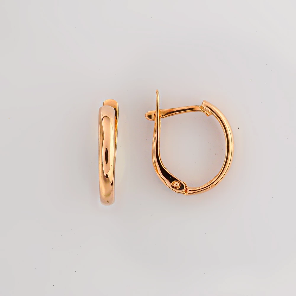 Серьги из красного золота 585 пробы 1