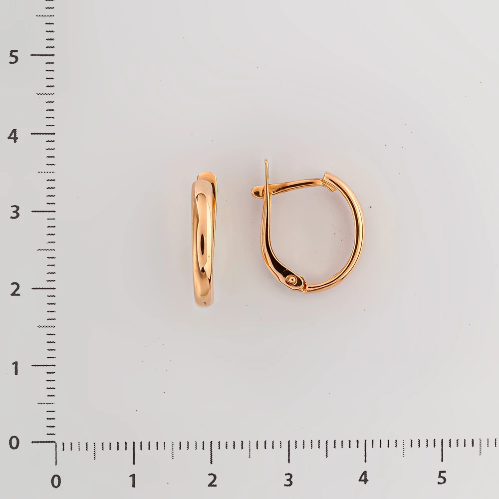 Серьги из красного золота 585 пробы 2