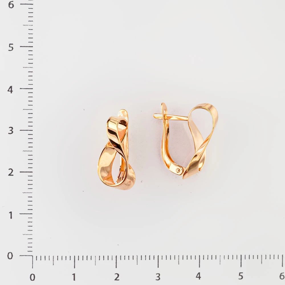 Серьги из красного золота 585 пробы 2