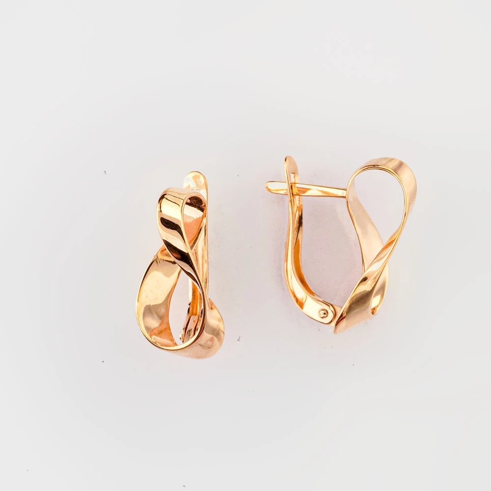 Серьги из красного золота 585 пробы 1