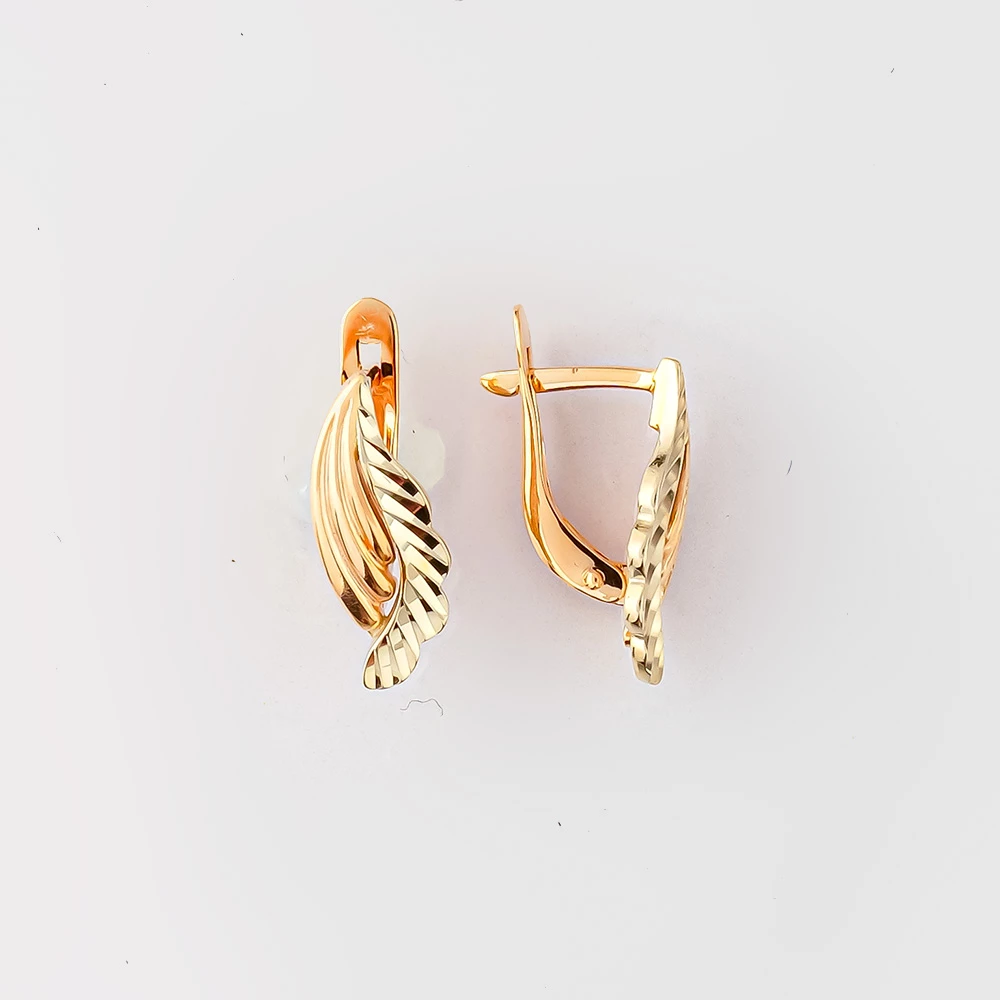 Серьги из красного золота 585 пробы 1