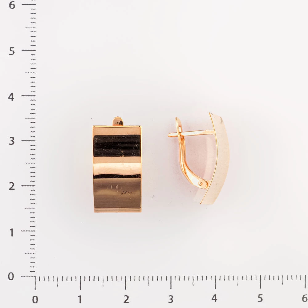 Серьги из красного золота 585 пробы 2