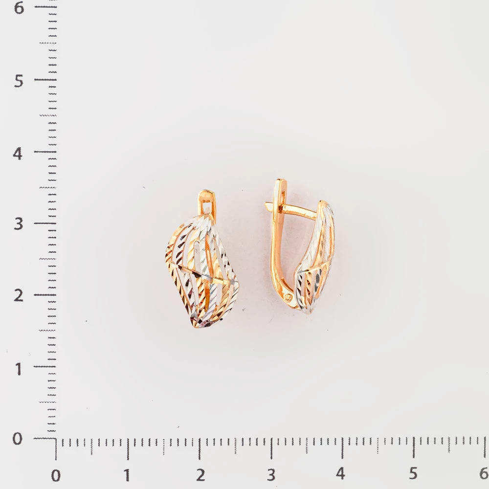 Серьги из красного золота 585 пробы 2
