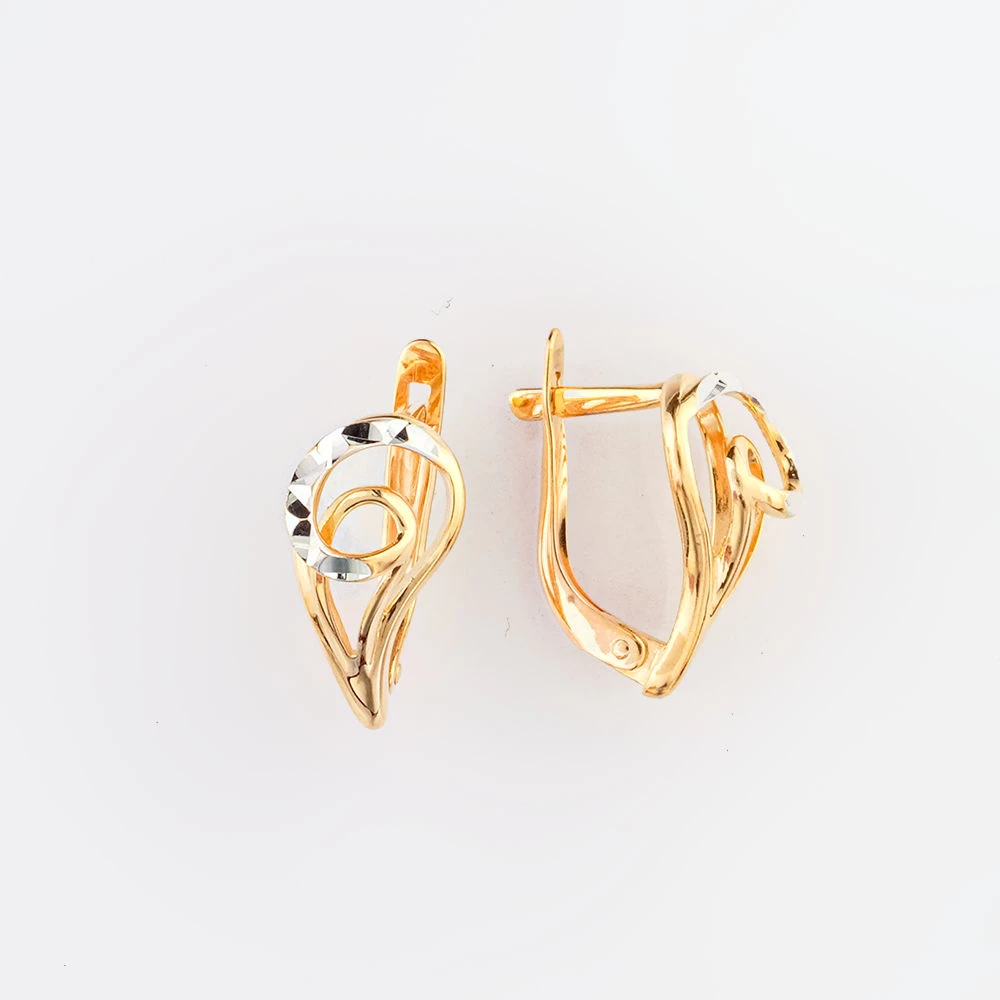 Серьги из красного золота 585 пробы 1