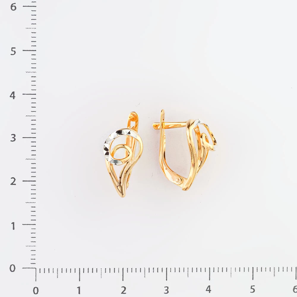Серьги из красного золота 585 пробы 2