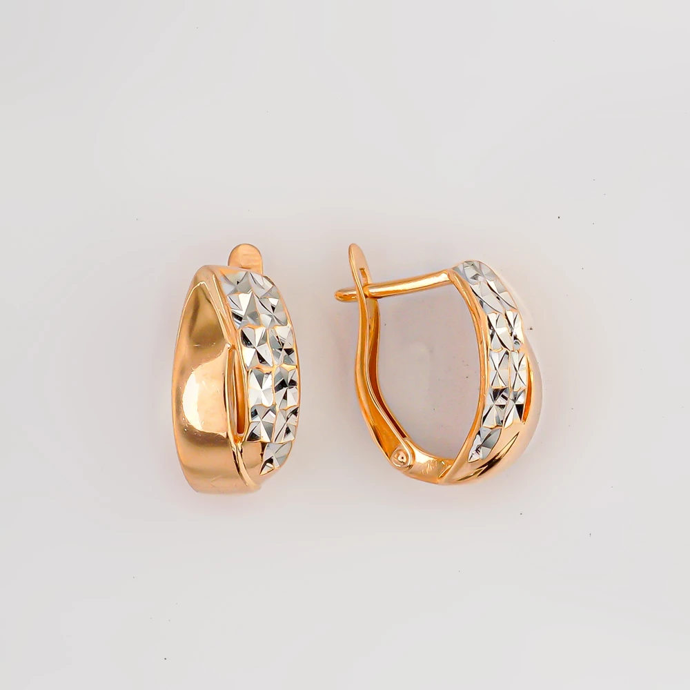 Серьги из красного золота 585 пробы 1