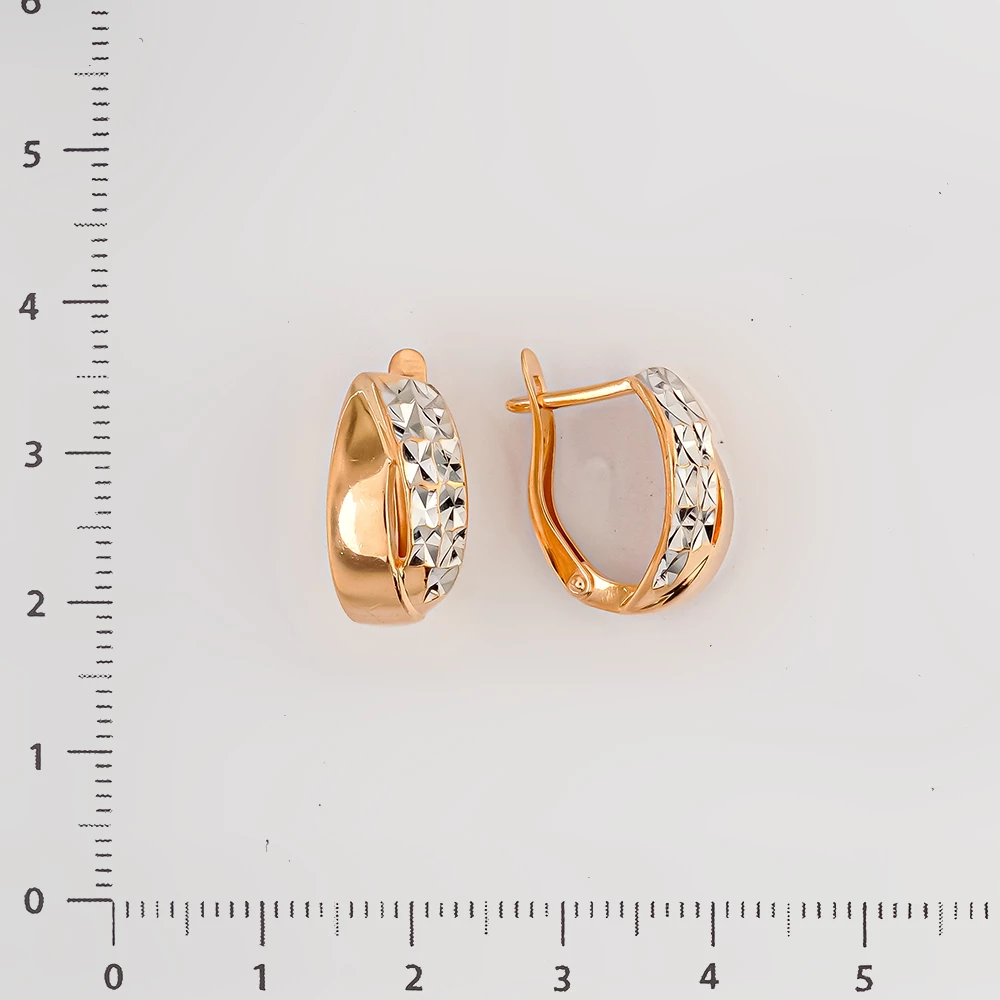 Серьги из красного золота 585 пробы 2