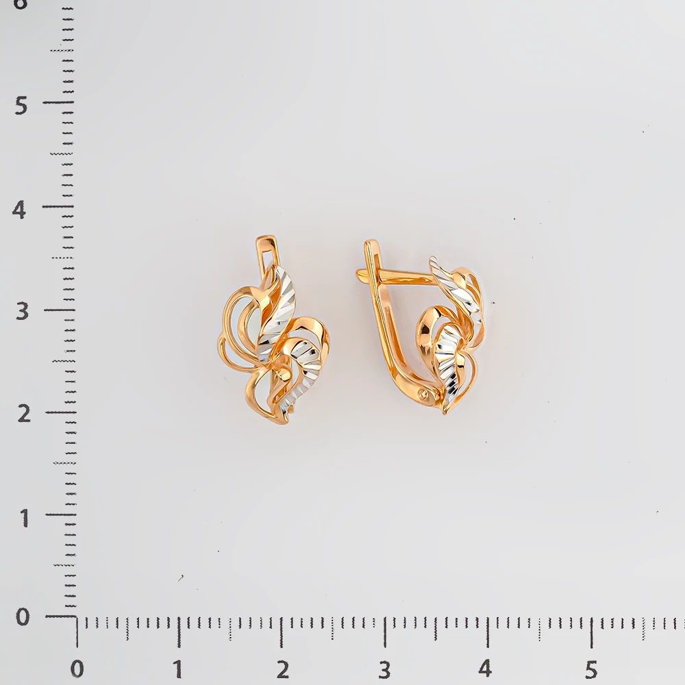 Серьги из красного золота 585 пробы 2