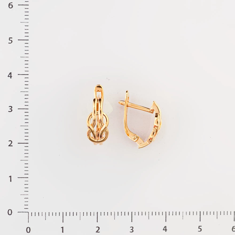 Серьги из красного золота 585 пробы 2