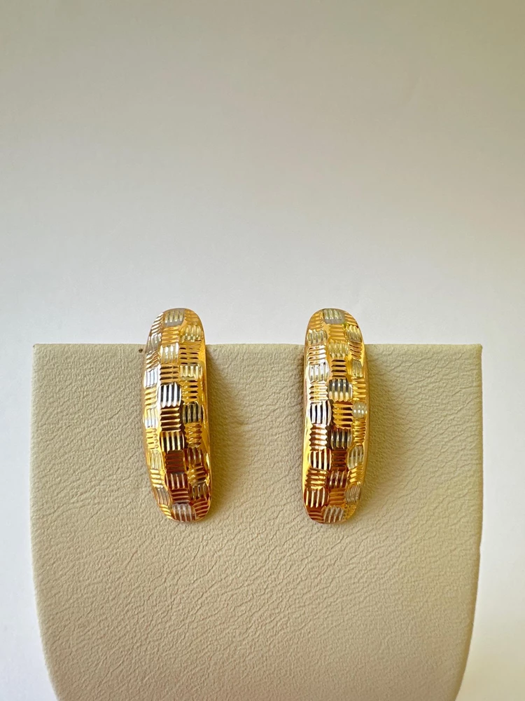 Серьги из красного золота 585 пробы 1