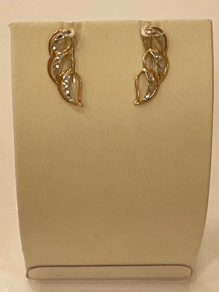 Серьги из красного золота 585 пробы 1