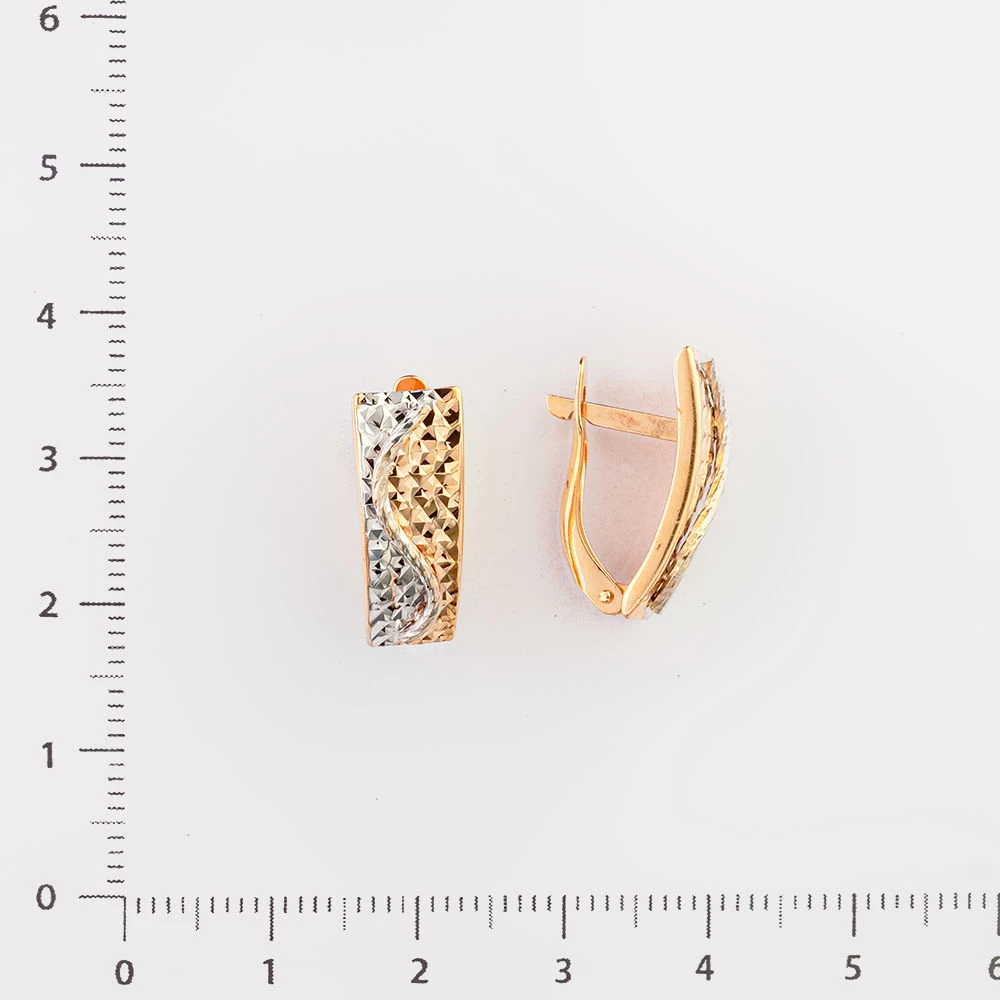 Серьги из красного золота 585 пробы 2