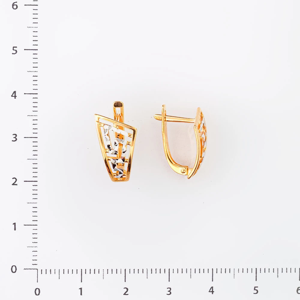 Серьги из красного золота 585 пробы 2