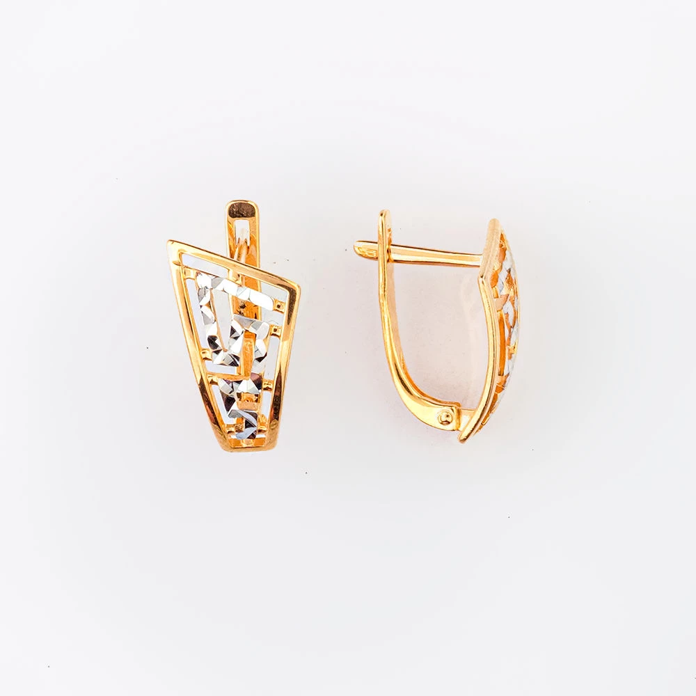 Серьги из красного золота 585 пробы 1