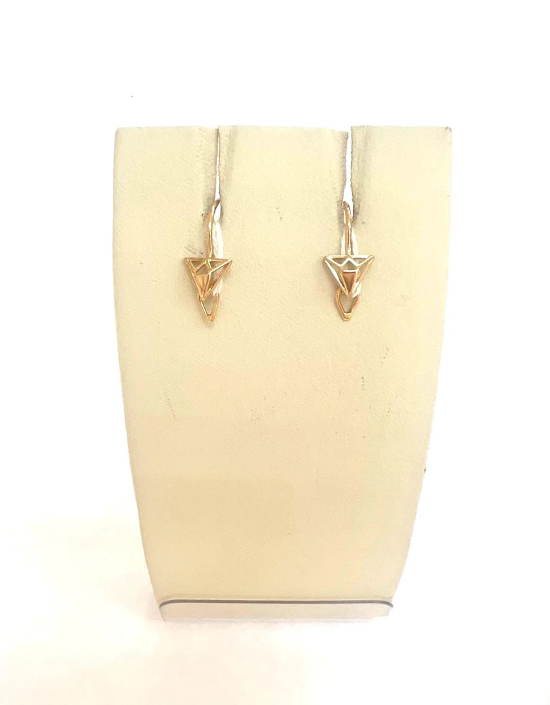 Серьги из красного золота 585 пробы 1
