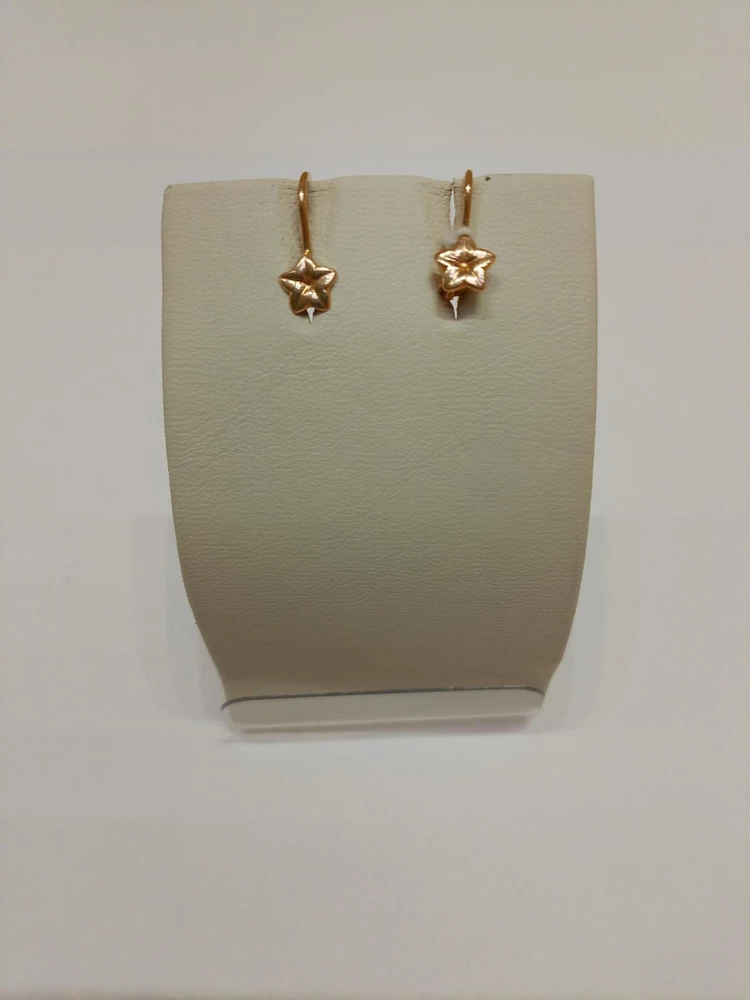 Серьги из красного золота 585 пробы 1