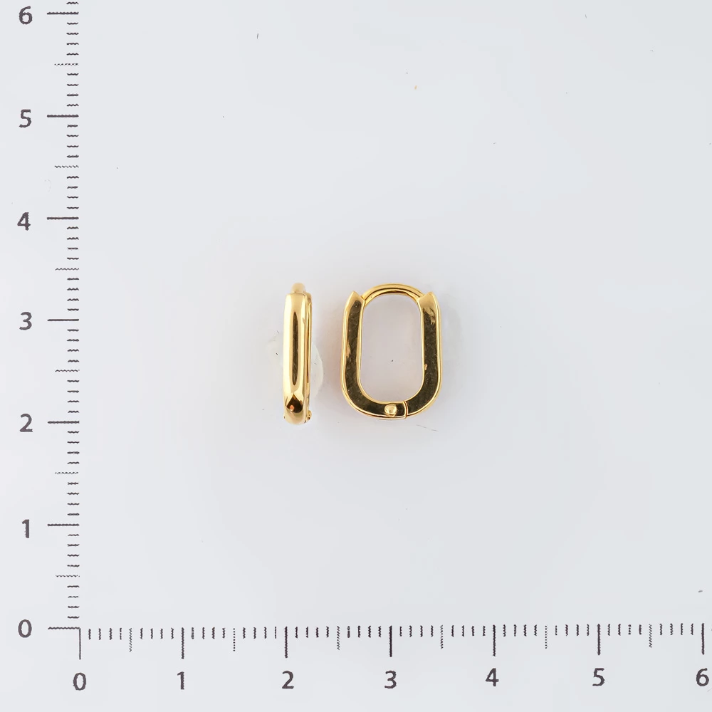Серьги из желтого золота 585 пробы 2