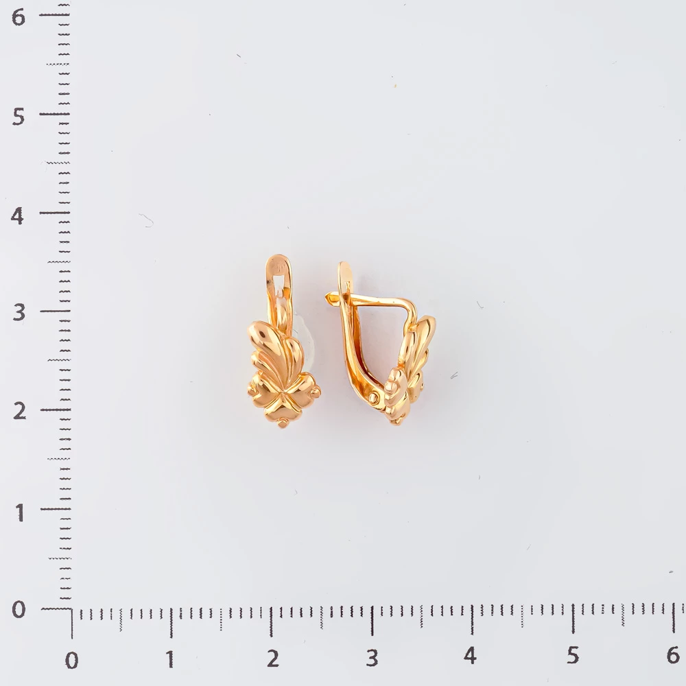 Серьги из красного золота 585 пробы 2