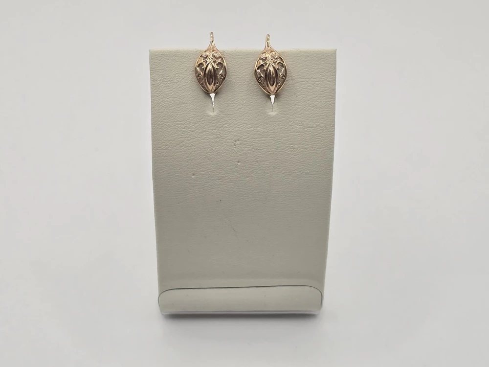 Серьги из красного золота 583 пробы 1