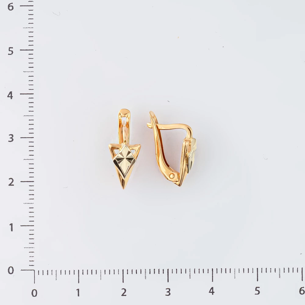 Серьги из красного золота 585 пробы 2