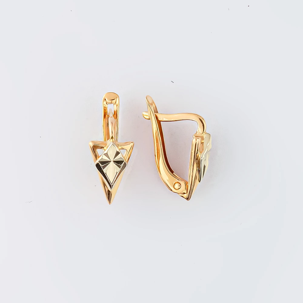 Серьги из красного золота 585 пробы 1