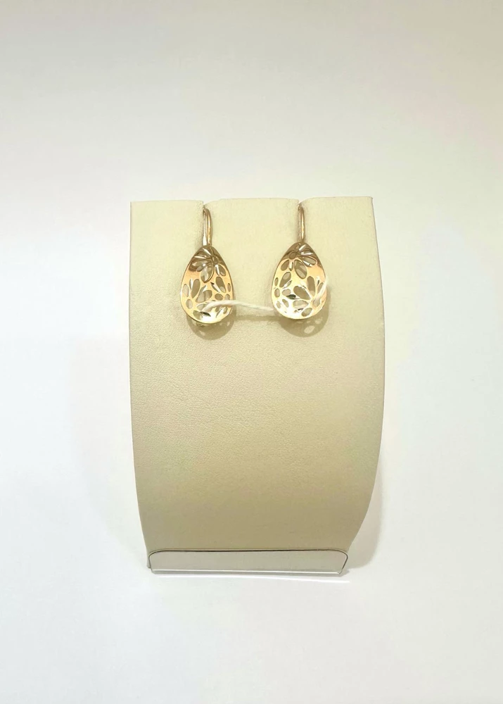Серьги из красного золота 585 пробы 1