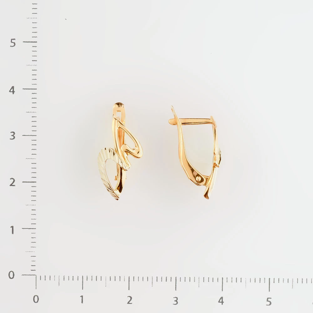 Серьги из красного золота 585 пробы 2