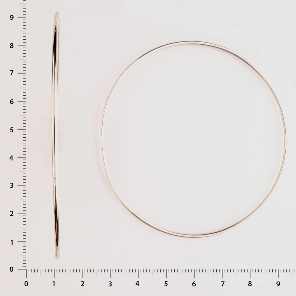 Серьги конго из белого золота 585 пробы