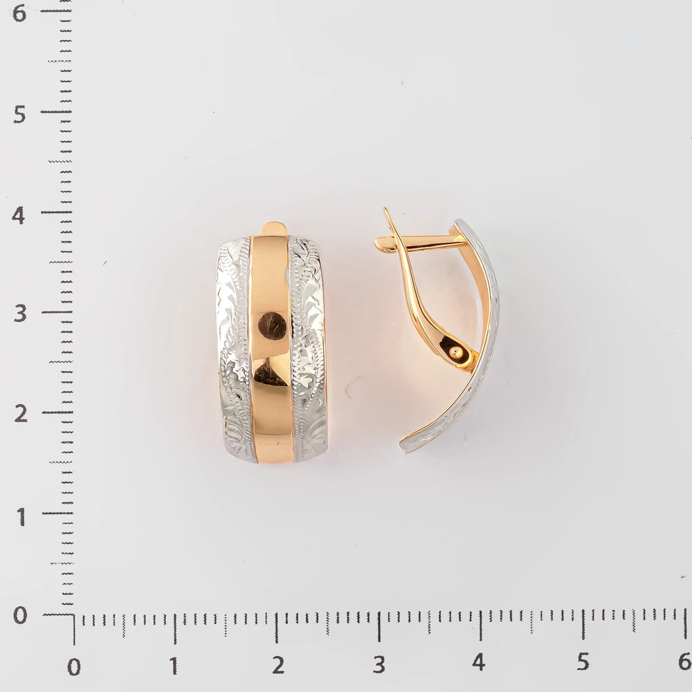 Серьги из красного золота 585 пробы 2