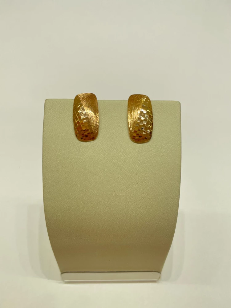 Серьги из красного золота 585 пробы 1