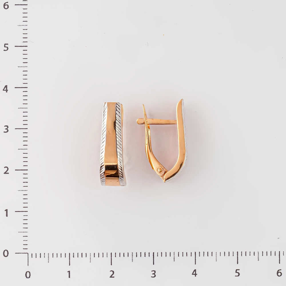 Серьги из красного золота 585 пробы 2