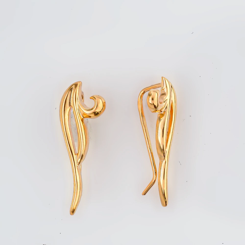 Серьги из красного золота 585 пробы 1