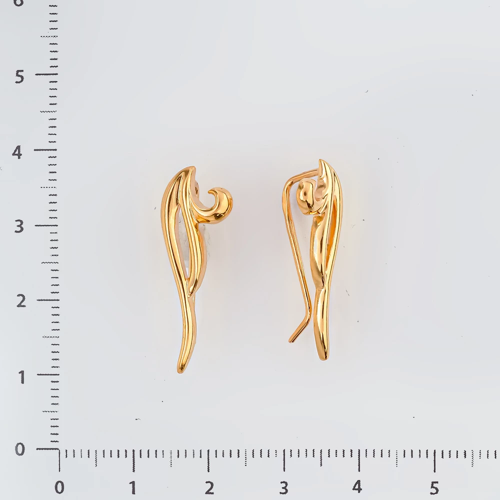 Серьги из красного золота 585 пробы 2