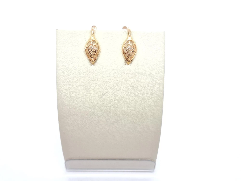 Серьги из красного золота 585 пробы 1