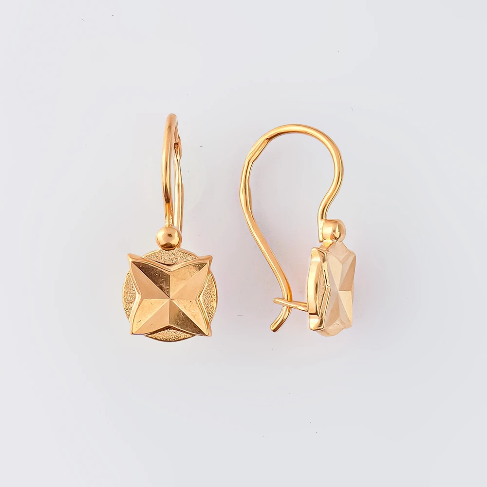 Серьги из красного золота 583 пробы 1