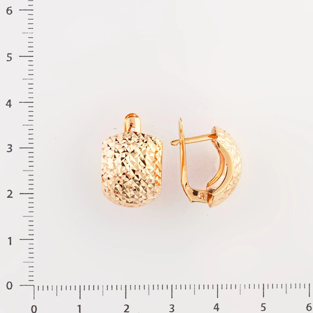 Серьги из красного золота 585 пробы 2