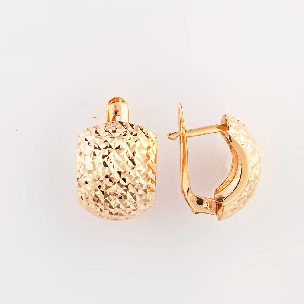 Серьги из красного золота 585 пробы 1