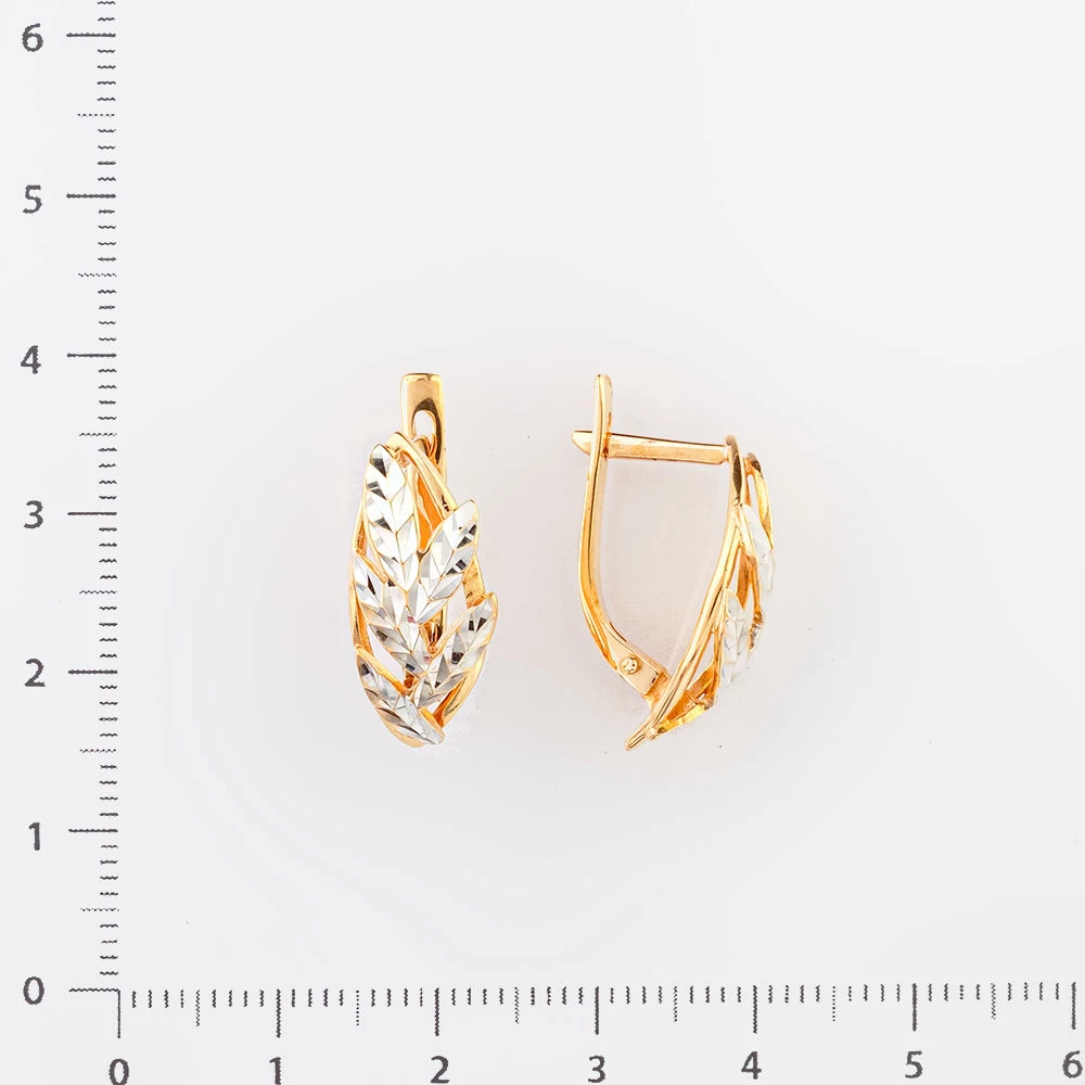 Серьги из красного золота 585 пробы 2