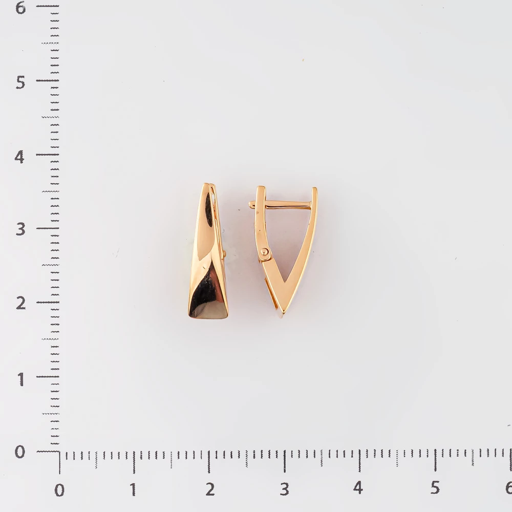 Серьги из красного золота 585 пробы 2